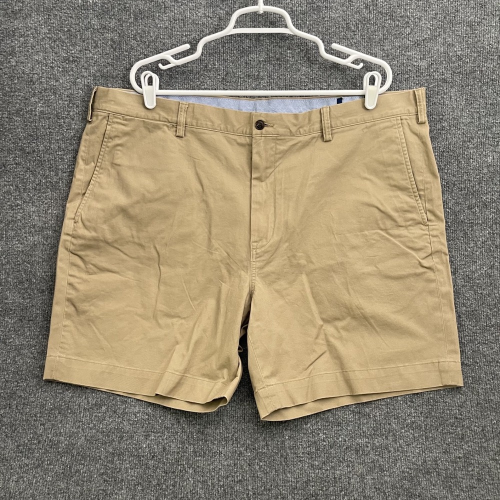 The Polo Chino Shorts Mens Sz 42 Stretch Cotton Twill Preppy Khaki